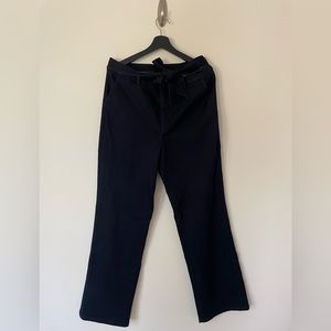 ANNE KLEIN PULL-ON FLARE-LEG JEANS INDIGO RINSE WASH 12
